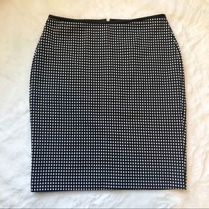 Express | Black & White Pencil Skirt